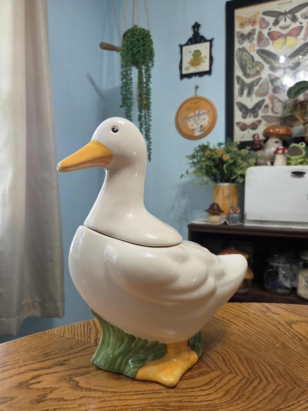 Vintage Metlox Sir Frances Drake Duck Ceramic Cookie Jar Canister Grandmacore